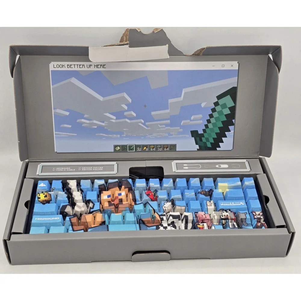 Minecraft Hi ground Keyboard, Gaming Keyboard - USED ONE TIME - Complete